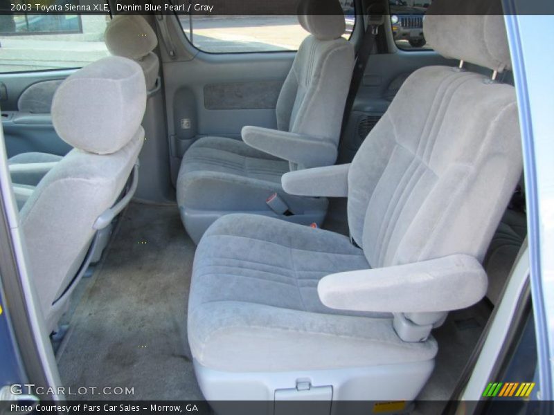 Denim Blue Pearl / Gray 2003 Toyota Sienna XLE