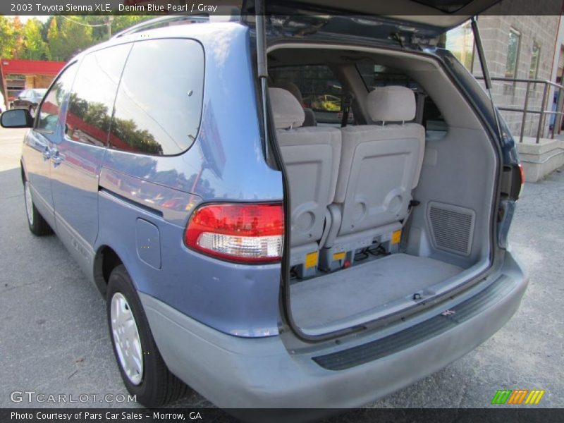 Denim Blue Pearl / Gray 2003 Toyota Sienna XLE
