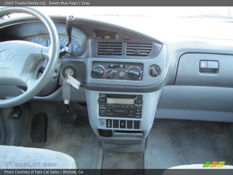 Denim Blue Pearl / Gray 2003 Toyota Sienna XLE