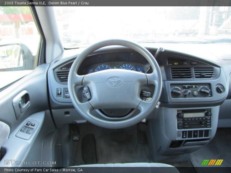 Denim Blue Pearl / Gray 2003 Toyota Sienna XLE