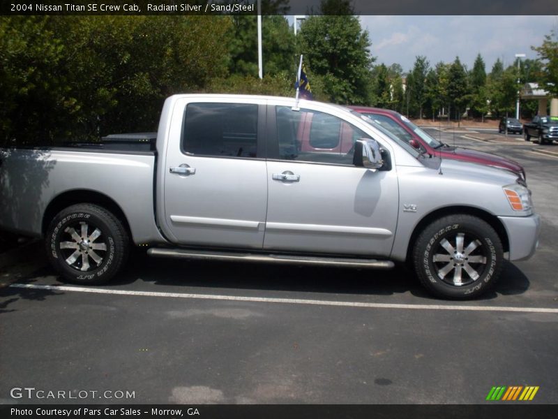 Radiant Silver / Sand/Steel 2004 Nissan Titan SE Crew Cab