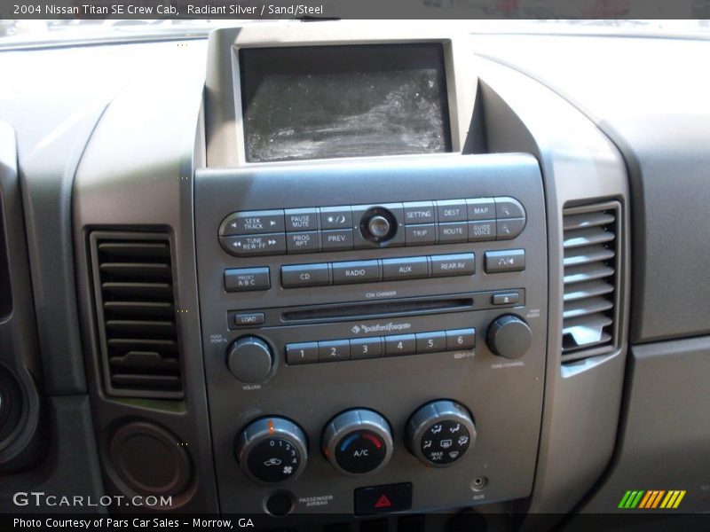 Radiant Silver / Sand/Steel 2004 Nissan Titan SE Crew Cab