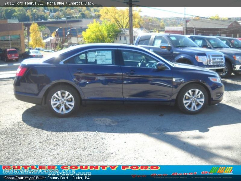 Kona Blue / Charcoal Black 2011 Ford Taurus SEL