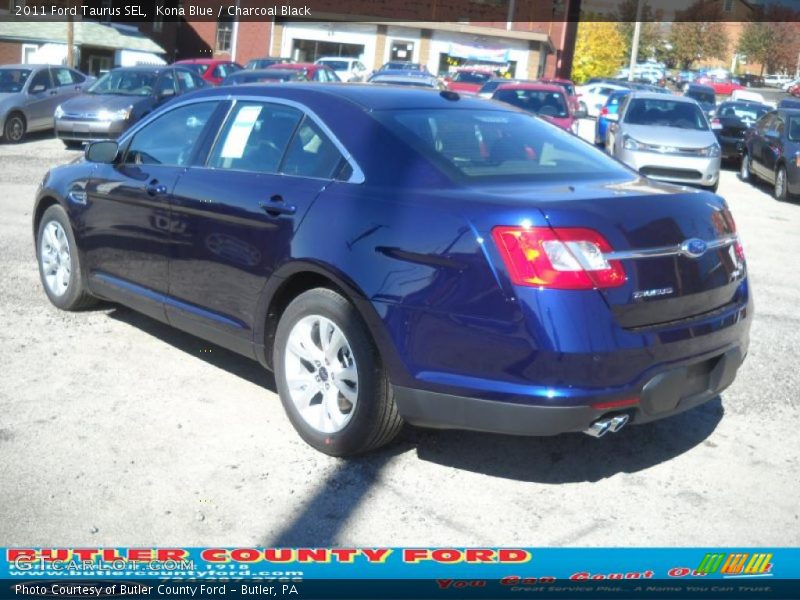 Kona Blue / Charcoal Black 2011 Ford Taurus SEL