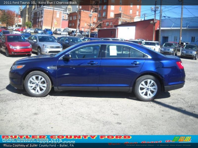 Kona Blue / Charcoal Black 2011 Ford Taurus SEL