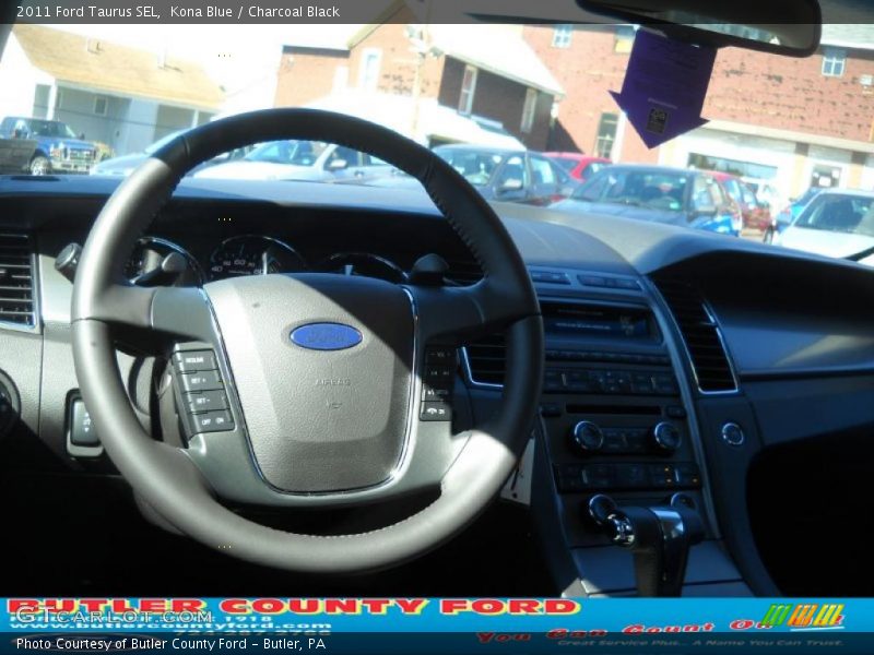 Kona Blue / Charcoal Black 2011 Ford Taurus SEL
