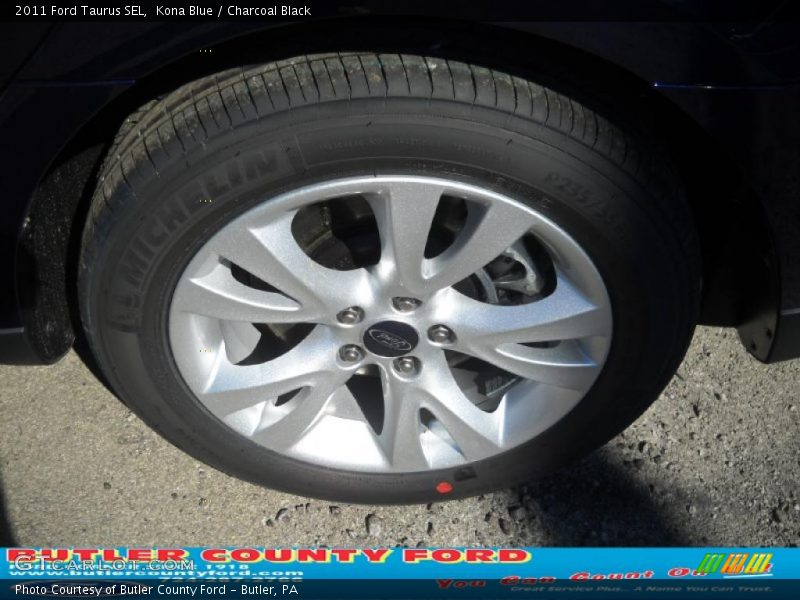 Kona Blue / Charcoal Black 2011 Ford Taurus SEL