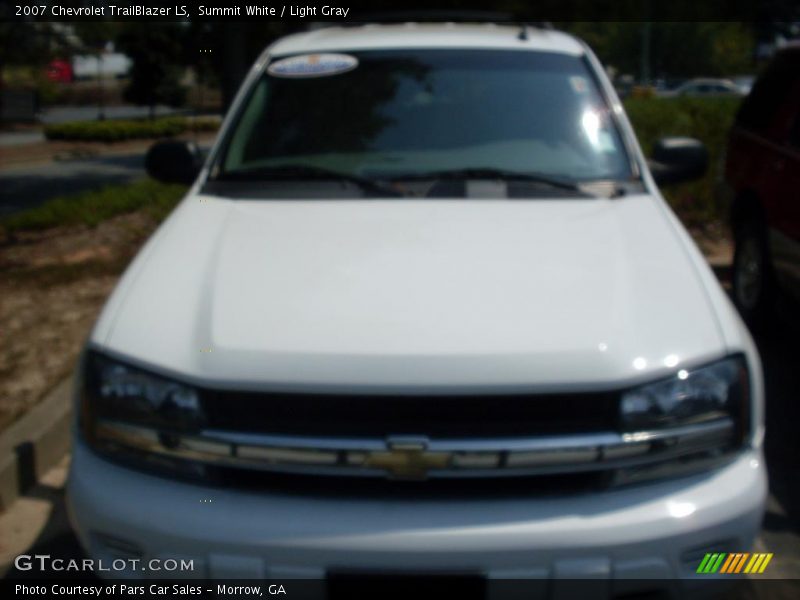 Summit White / Light Gray 2007 Chevrolet TrailBlazer LS