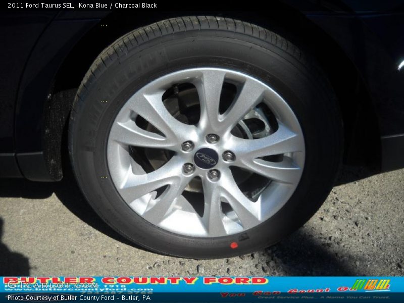 Kona Blue / Charcoal Black 2011 Ford Taurus SEL