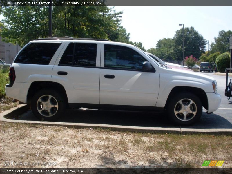 Summit White / Light Gray 2007 Chevrolet TrailBlazer LS