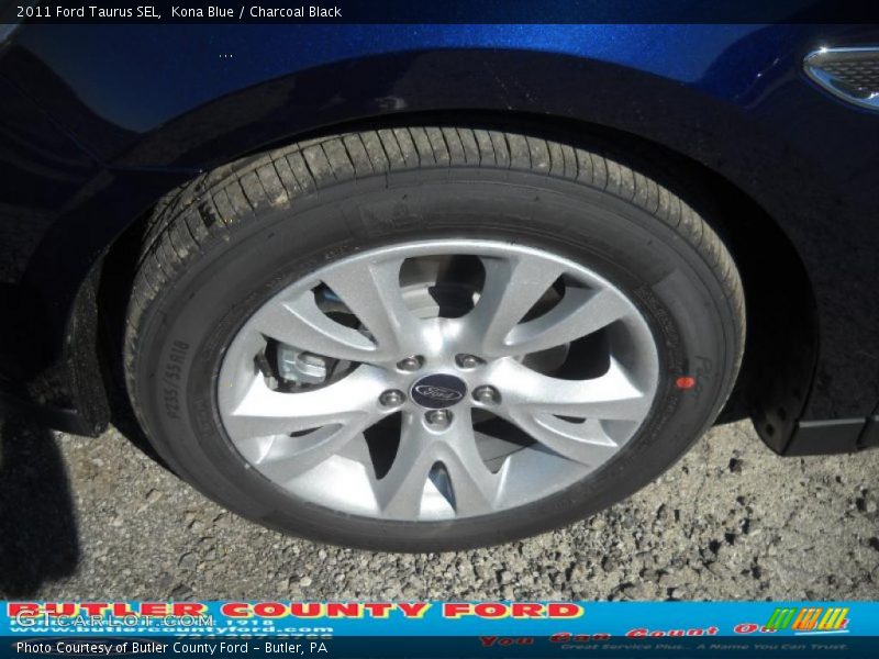 Kona Blue / Charcoal Black 2011 Ford Taurus SEL