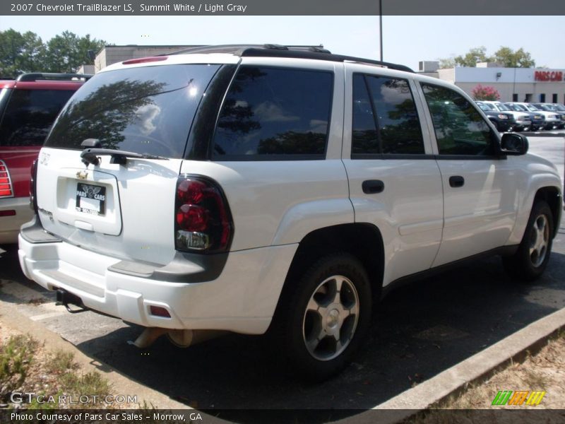 Summit White / Light Gray 2007 Chevrolet TrailBlazer LS
