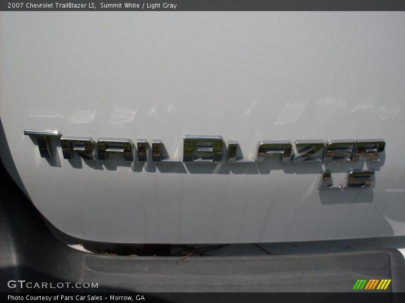 Summit White / Light Gray 2007 Chevrolet TrailBlazer LS