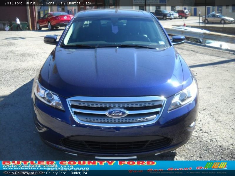 Kona Blue / Charcoal Black 2011 Ford Taurus SEL