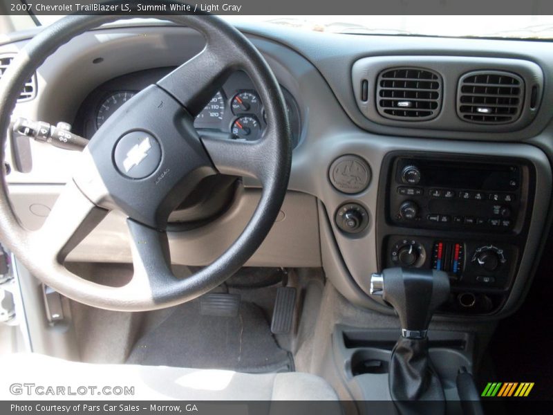 Summit White / Light Gray 2007 Chevrolet TrailBlazer LS