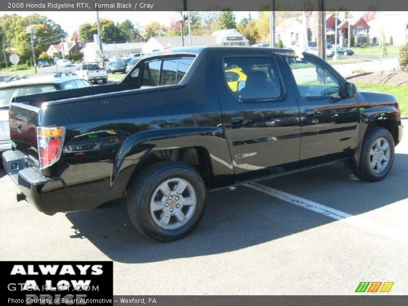 Formal Black / Gray 2008 Honda Ridgeline RTX