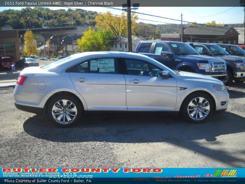 Ingot Silver / Charcoal Black 2011 Ford Taurus Limited AWD