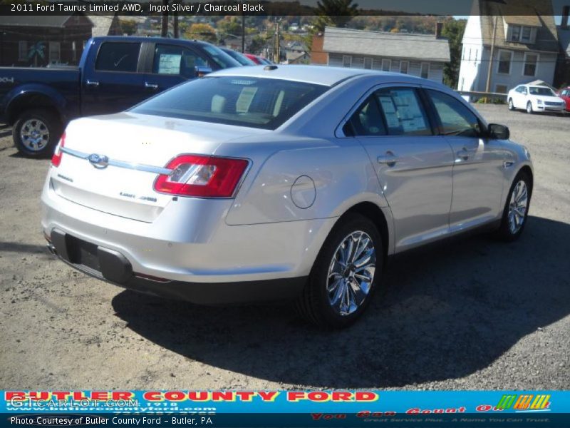 Ingot Silver / Charcoal Black 2011 Ford Taurus Limited AWD