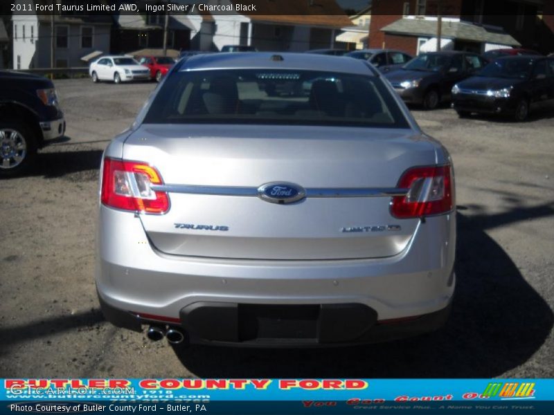 Ingot Silver / Charcoal Black 2011 Ford Taurus Limited AWD