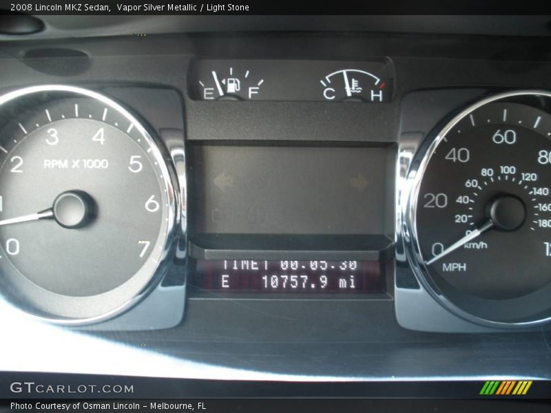 Vapor Silver Metallic / Light Stone 2008 Lincoln MKZ Sedan