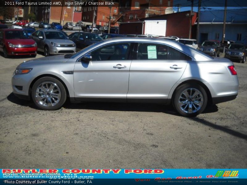 Ingot Silver / Charcoal Black 2011 Ford Taurus Limited AWD
