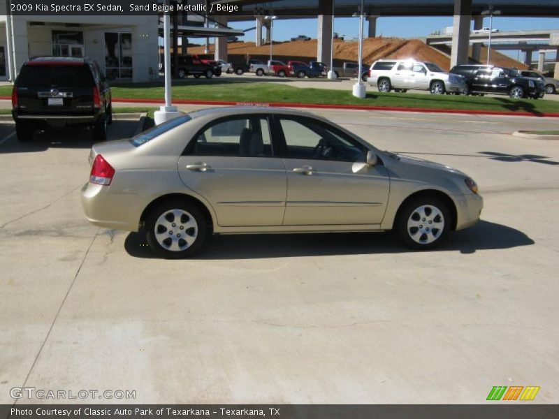 Sand Beige Metallic / Beige 2009 Kia Spectra EX Sedan