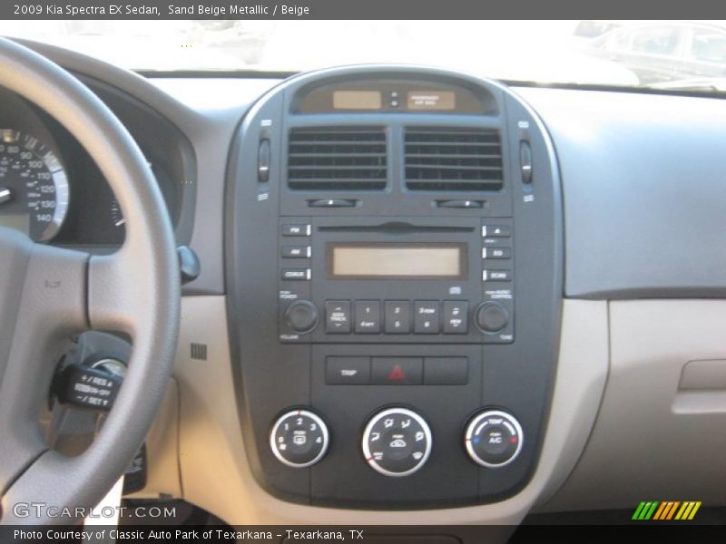 Sand Beige Metallic / Beige 2009 Kia Spectra EX Sedan