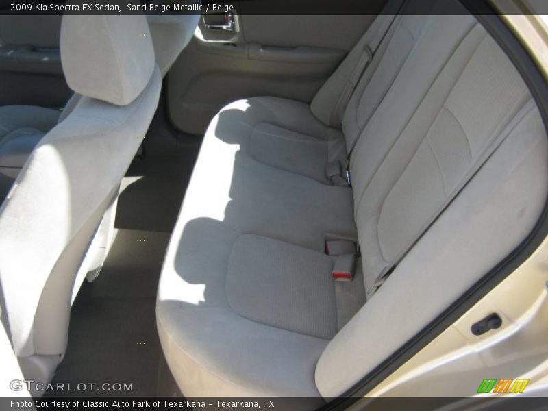 Sand Beige Metallic / Beige 2009 Kia Spectra EX Sedan