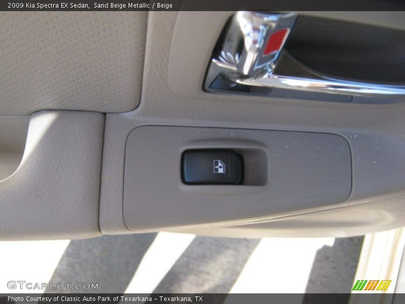 Sand Beige Metallic / Beige 2009 Kia Spectra EX Sedan