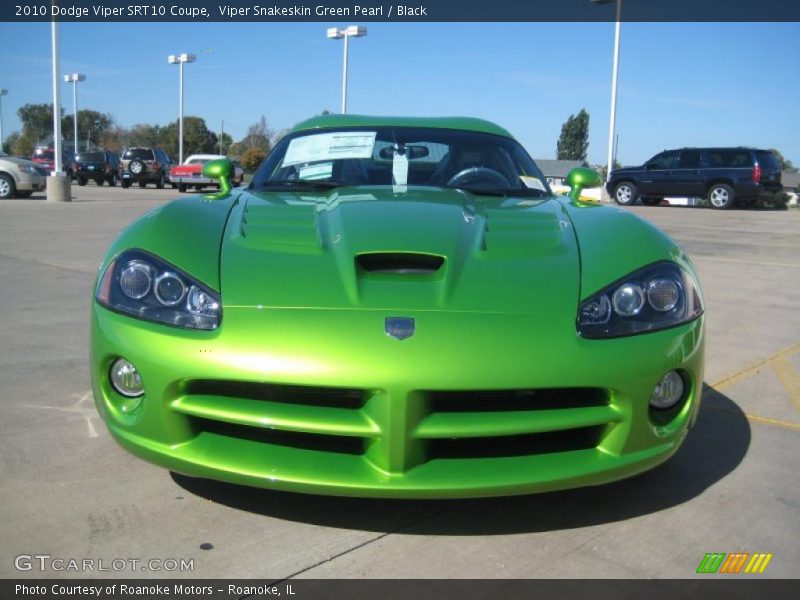 Viper Snakeskin Green Pearl / Black 2010 Dodge Viper SRT10 Coupe