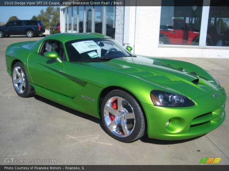  2010 Viper SRT10 Coupe Viper Snakeskin Green Pearl