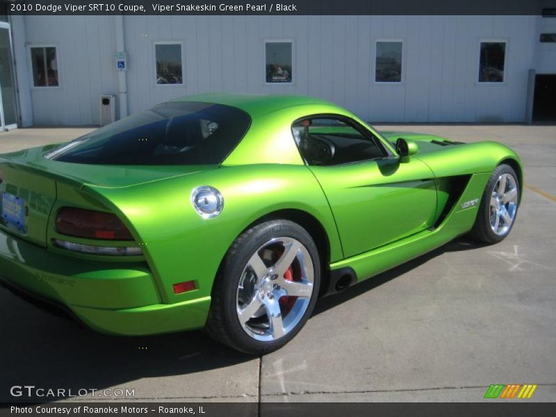 Viper Snakeskin Green Pearl / Black 2010 Dodge Viper SRT10 Coupe