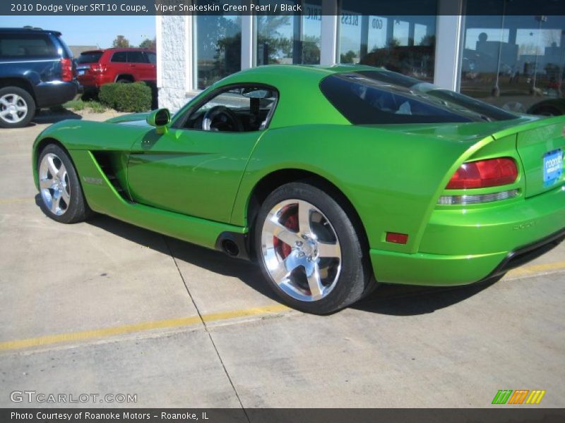 Viper Snakeskin Green Pearl / Black 2010 Dodge Viper SRT10 Coupe