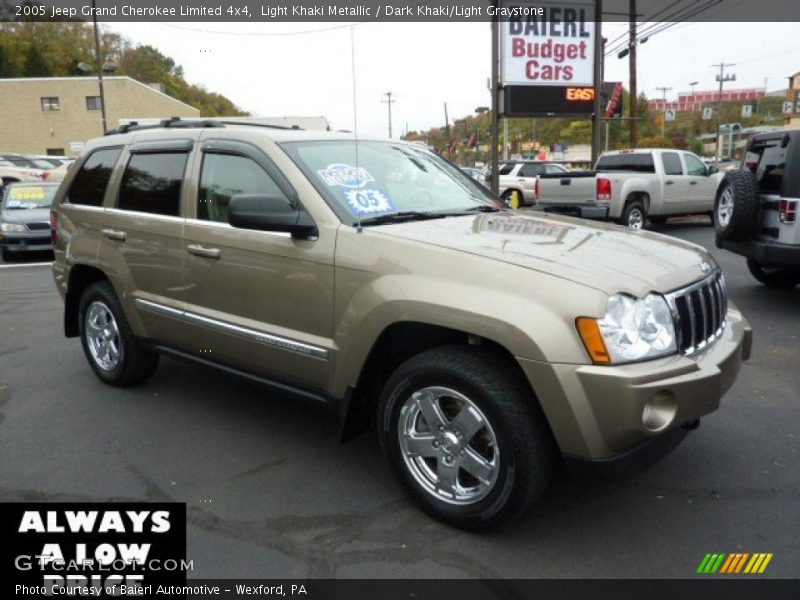 Light Khaki Metallic / Dark Khaki/Light Graystone 2005 Jeep Grand Cherokee Limited 4x4