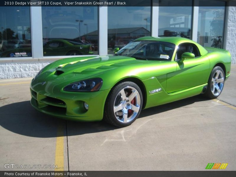 Viper Snakeskin Green Pearl / Black 2010 Dodge Viper SRT10 Coupe