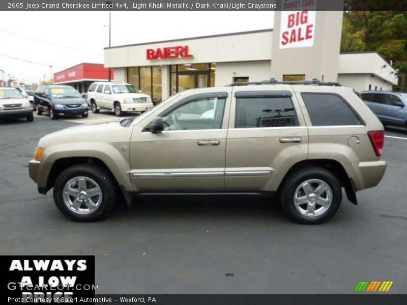 Light Khaki Metallic / Dark Khaki/Light Graystone 2005 Jeep Grand Cherokee Limited 4x4