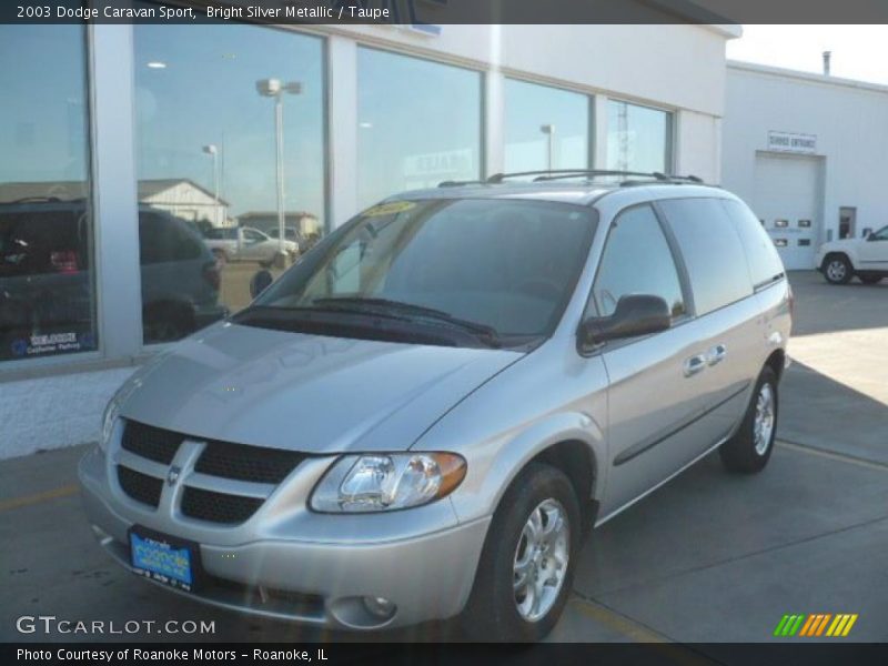 Bright Silver Metallic / Taupe 2003 Dodge Caravan Sport