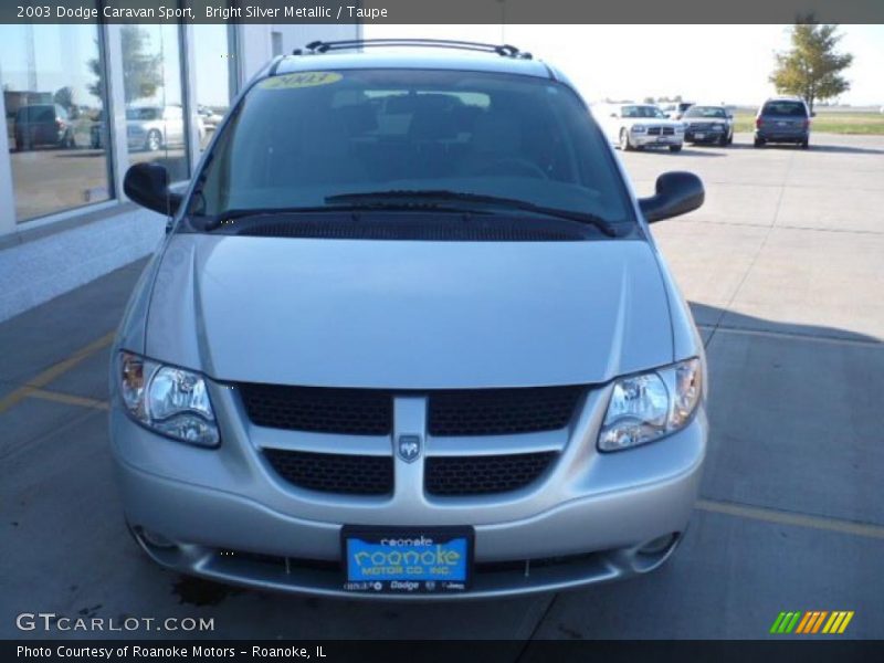 Bright Silver Metallic / Taupe 2003 Dodge Caravan Sport