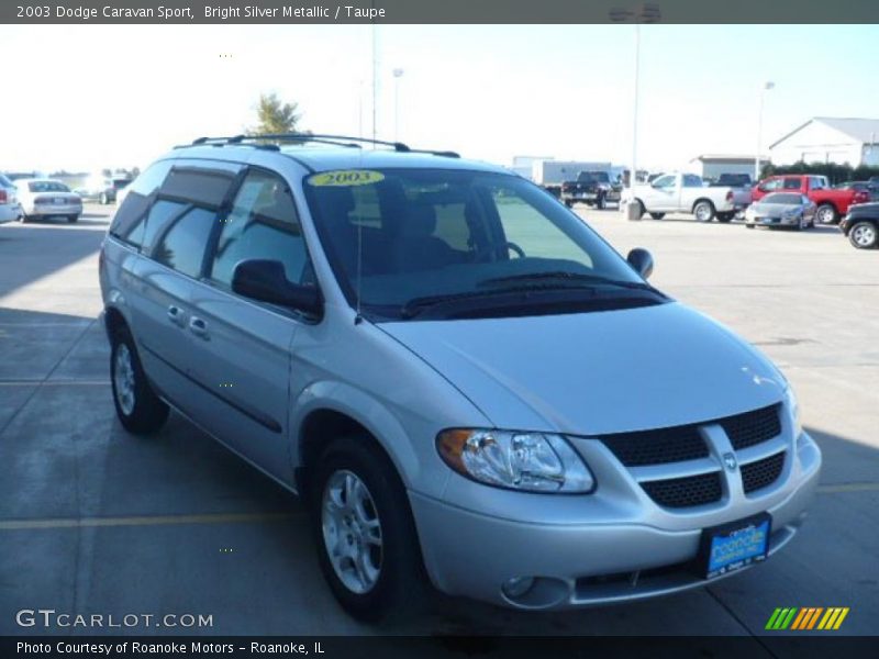 Bright Silver Metallic / Taupe 2003 Dodge Caravan Sport