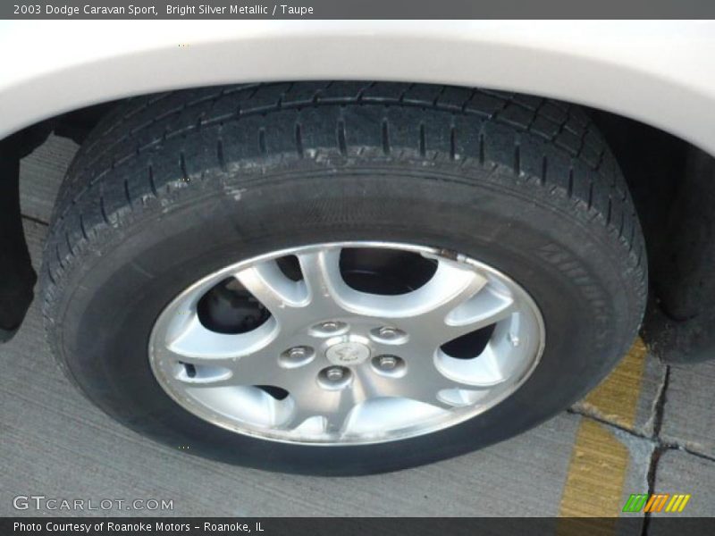 Bright Silver Metallic / Taupe 2003 Dodge Caravan Sport