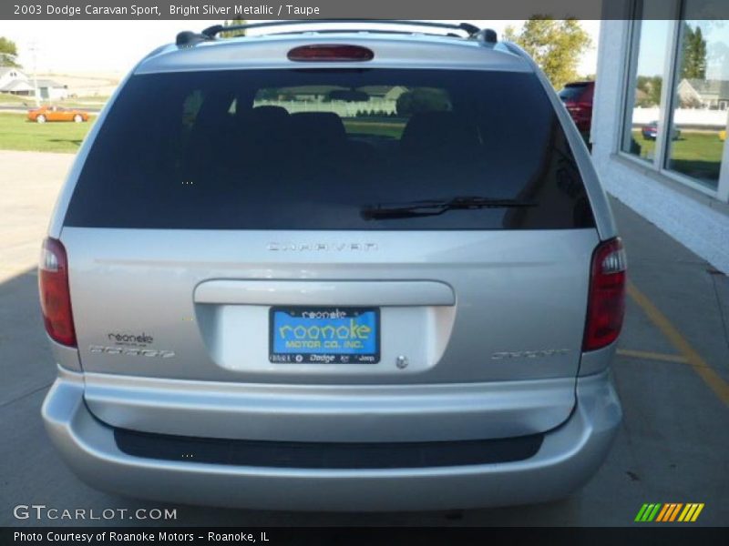 Bright Silver Metallic / Taupe 2003 Dodge Caravan Sport