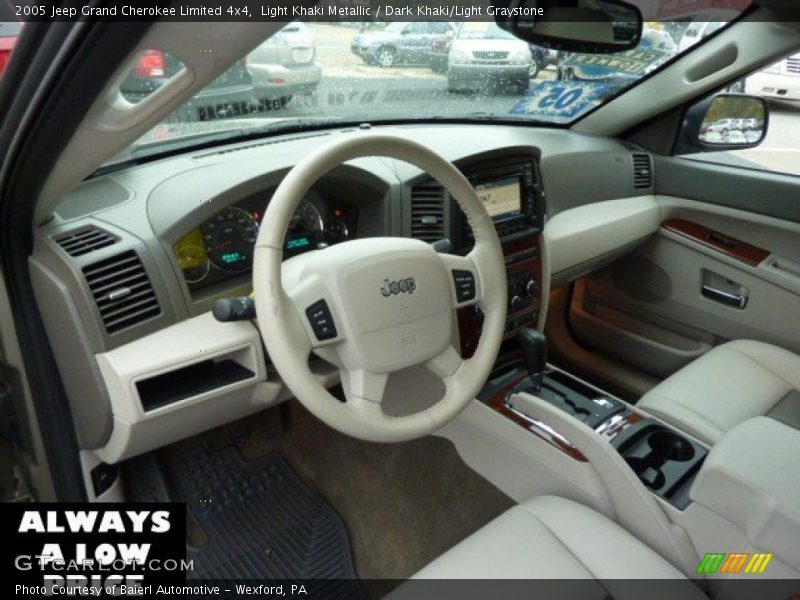 Light Khaki Metallic / Dark Khaki/Light Graystone 2005 Jeep Grand Cherokee Limited 4x4