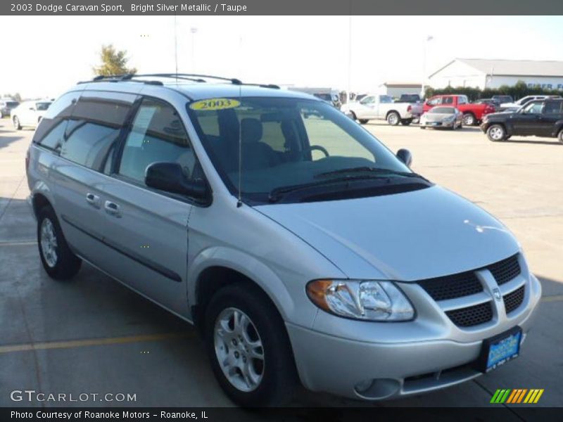 Bright Silver Metallic / Taupe 2003 Dodge Caravan Sport