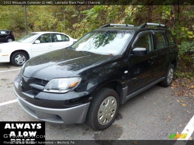 Labrador Black Pearl / Charcoal 2003 Mitsubishi Outlander LS 4WD