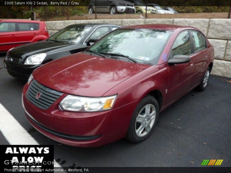 Berry Red / Gray 2006 Saturn ION 2 Sedan