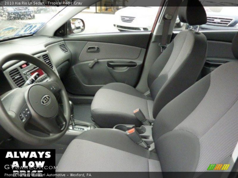 Tropical Red / Gray 2010 Kia Rio LX Sedan