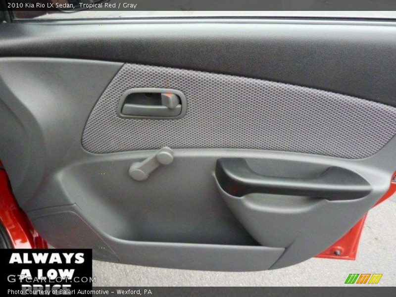 Tropical Red / Gray 2010 Kia Rio LX Sedan