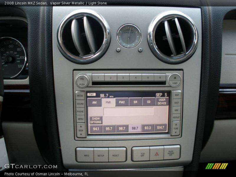 Vapor Silver Metallic / Light Stone 2008 Lincoln MKZ Sedan