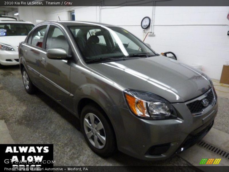 Titanium / Gray 2010 Kia Rio LX Sedan