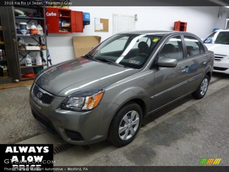 Titanium / Gray 2010 Kia Rio LX Sedan